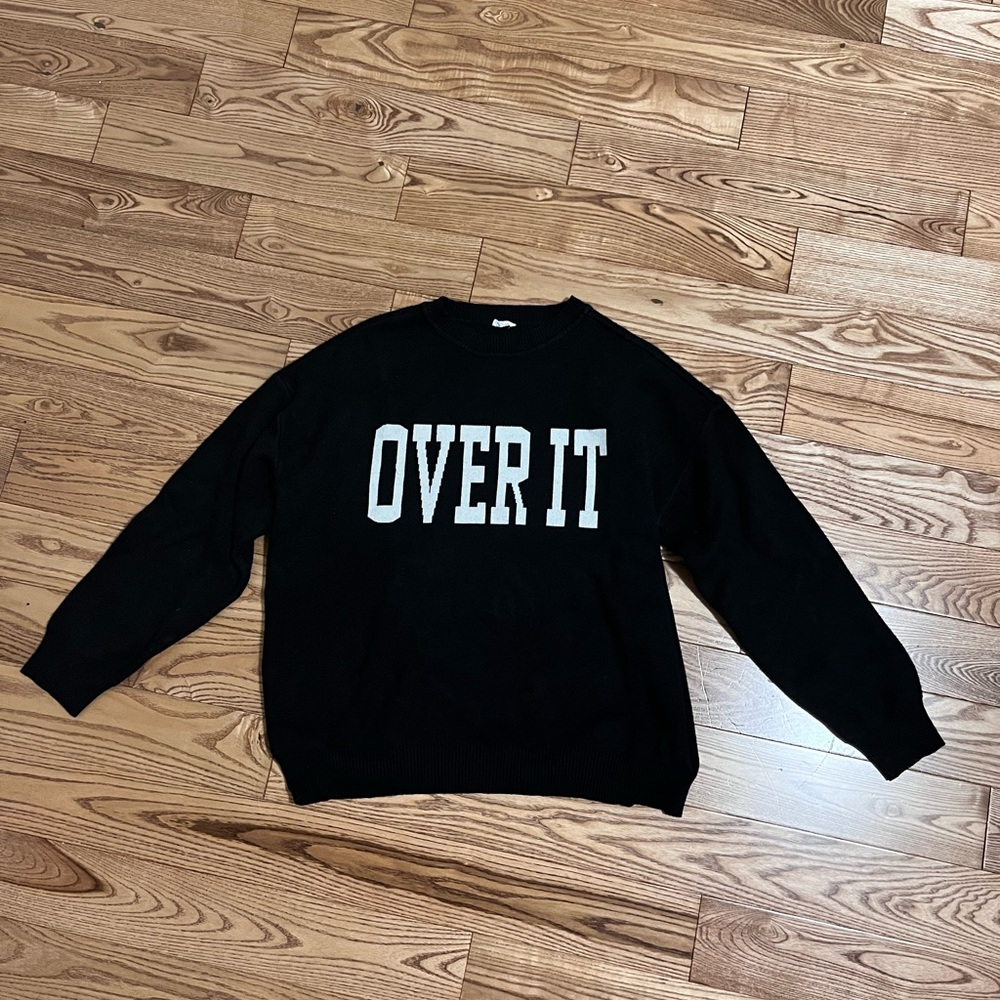 Garage Black Crewneck Sweater